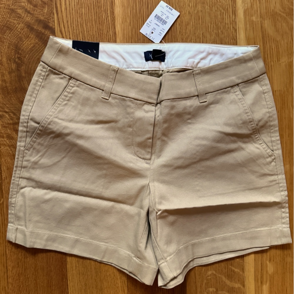 J.Crew Chino Bermuda Shorts, NWT, 0